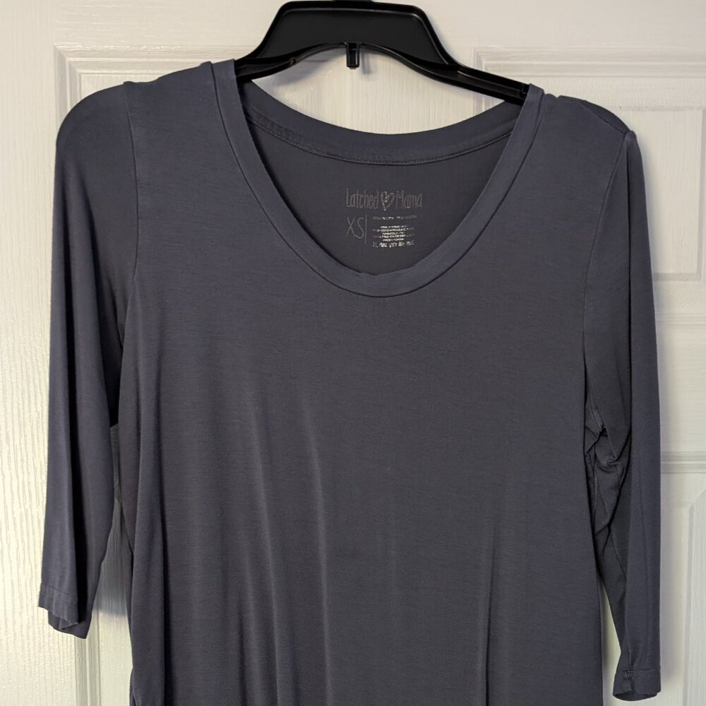 Latched mama swoop neck 3/4 sleeve